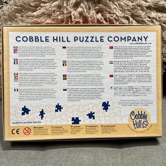 Cobble Hill Christmas 1000 piece adult jigsaw puzzle Santa Painting Cars - Picture 2 of 3